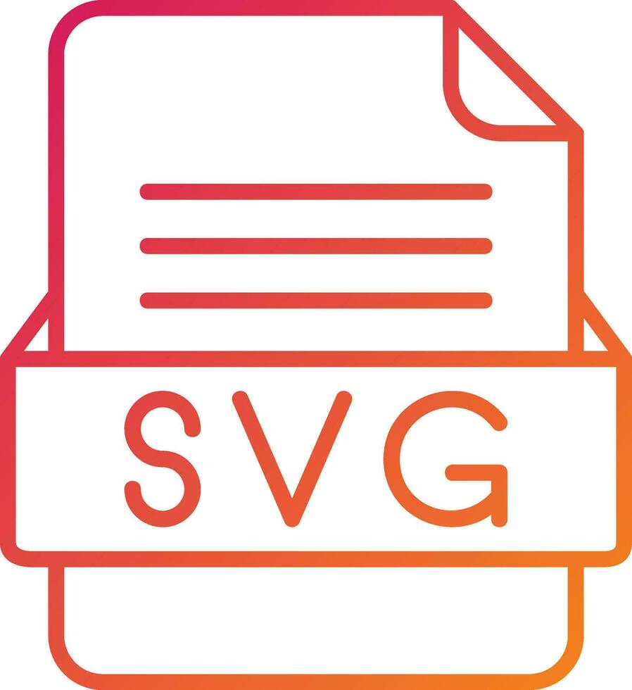 SVG File Format Icon vector