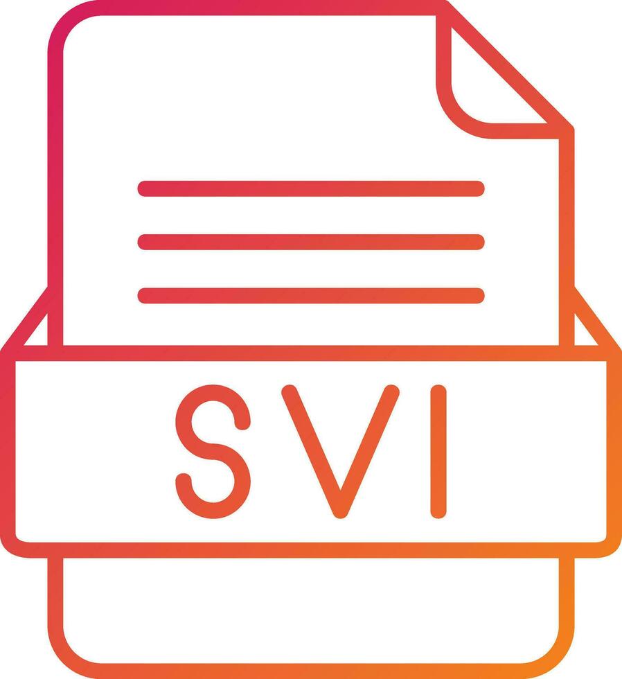 SVI File Format Icon vector