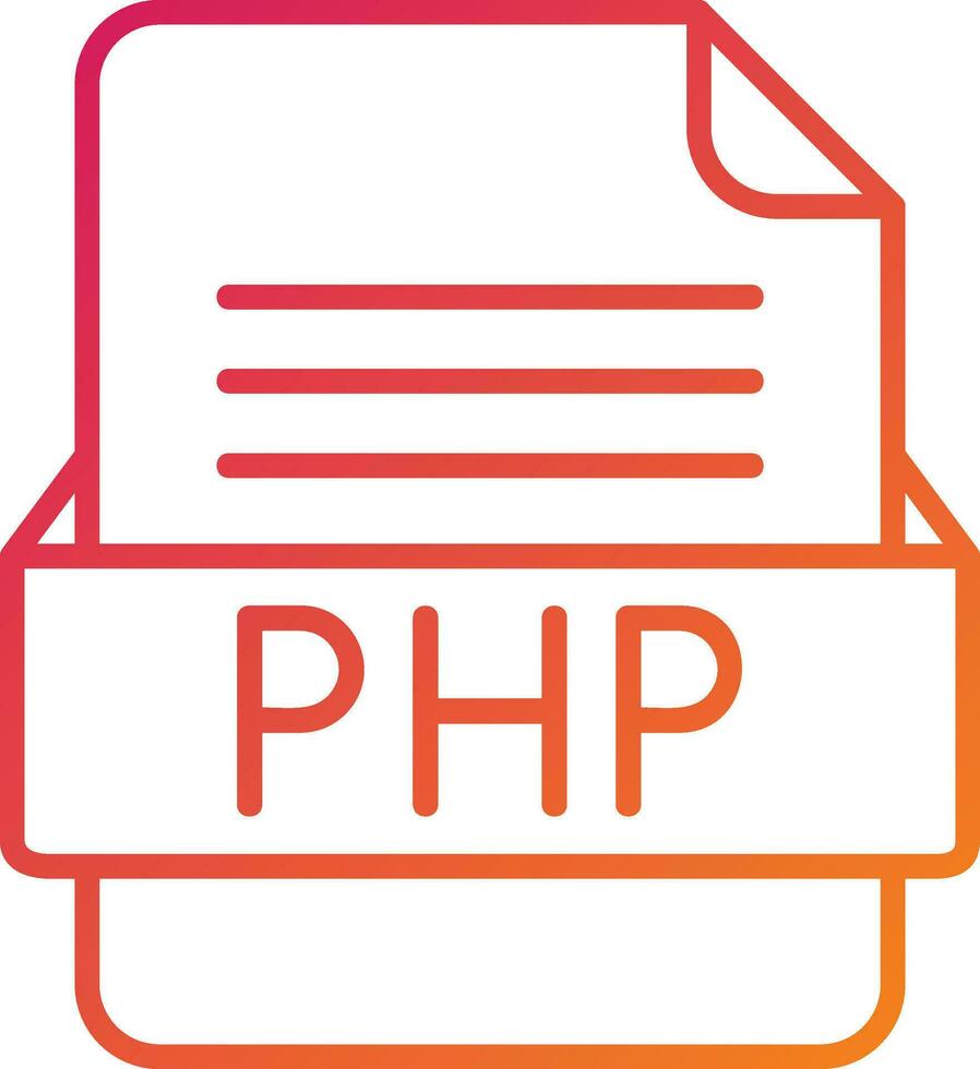 php archivo formato icono vector