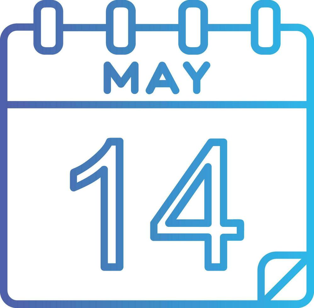 14 May Vector Icon