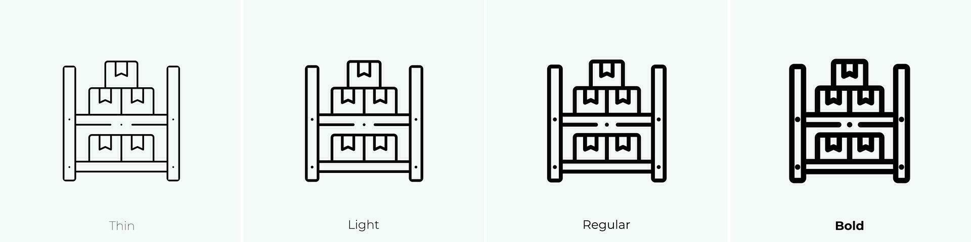 valores icono. delgado, luz, regular y negrita estilo diseño aislado en blanco antecedentes vector