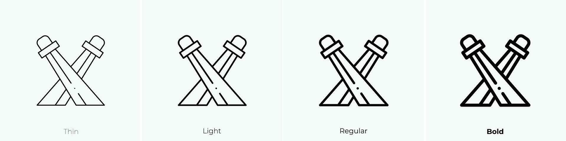 focos icono. delgado, luz, regular y negrita estilo diseño aislado en blanco antecedentes vector