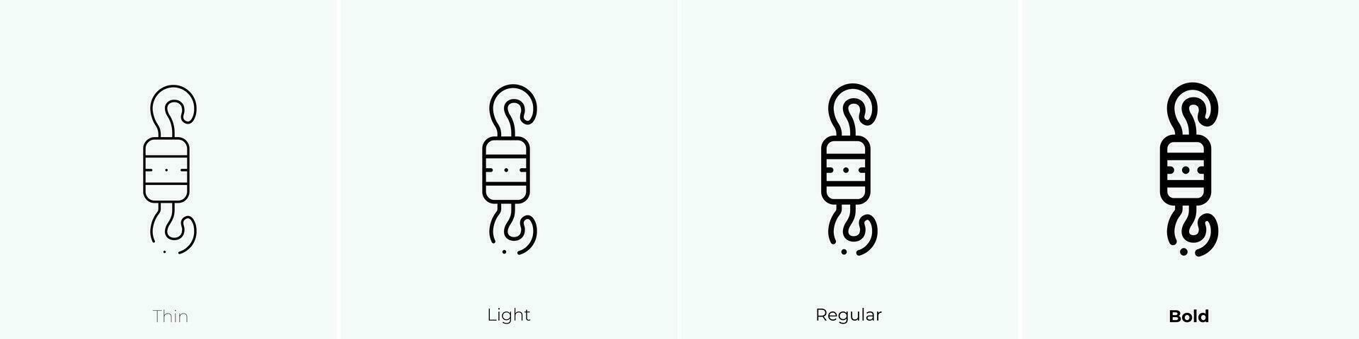 swivel icon. Thin, Light, Regular And Bold style design isolated on white background vector