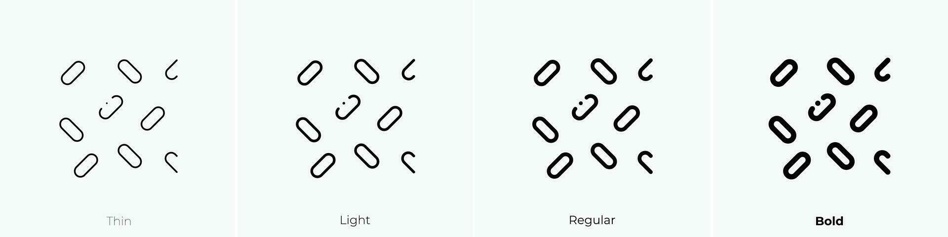 sprinkles icon. Thin, Light, Regular And Bold style design isolated on white background vector