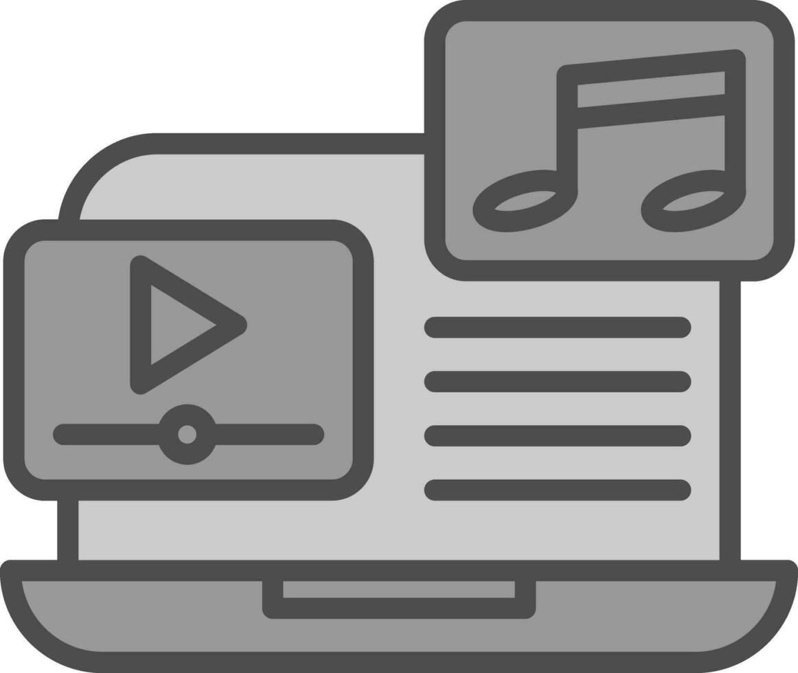 música vídeo vector icono diseño