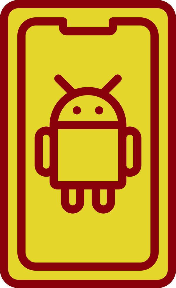 androide vector icono diseño