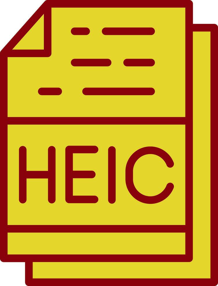 Heic Vector Icon Design