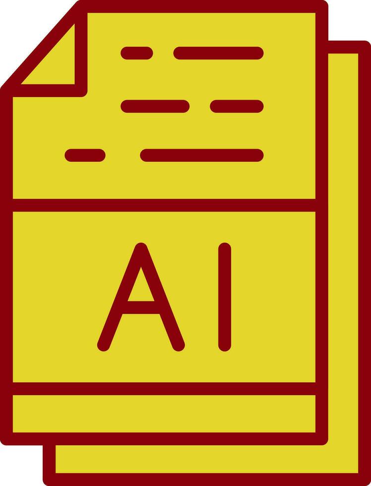 AI File Format Vector Icon Design