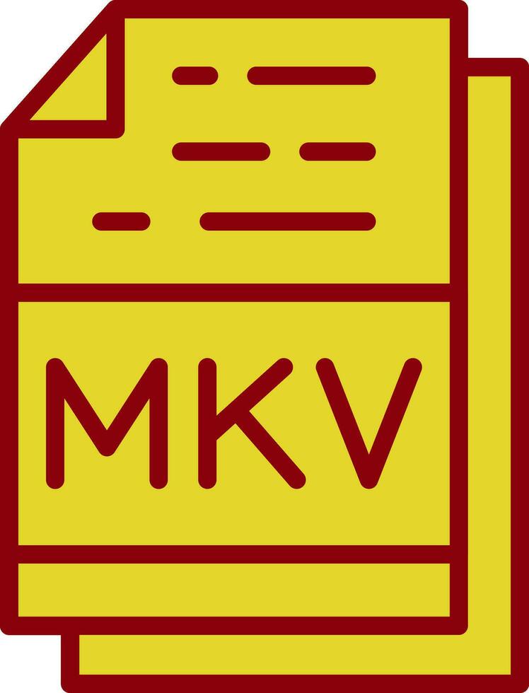 Mkv Vector Icon Design