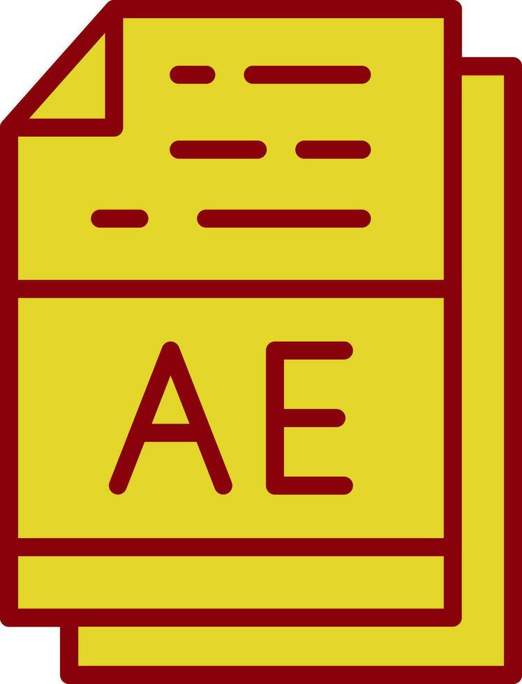 ae vector icono diseño