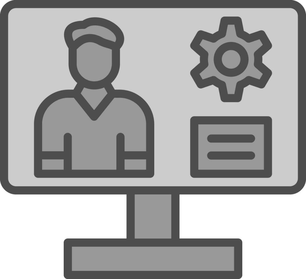 Content management system Vector Icon Design