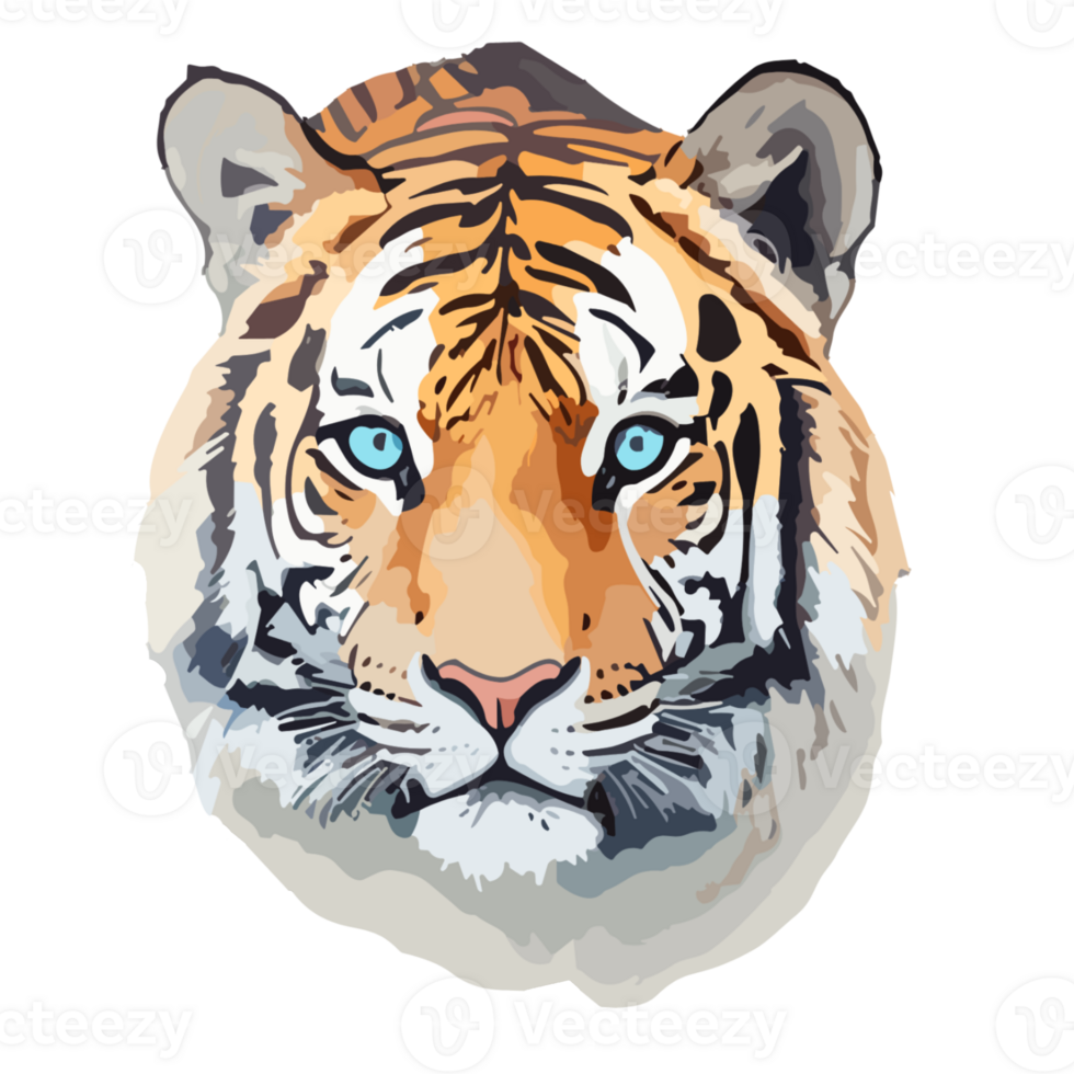 tiger head clip art png