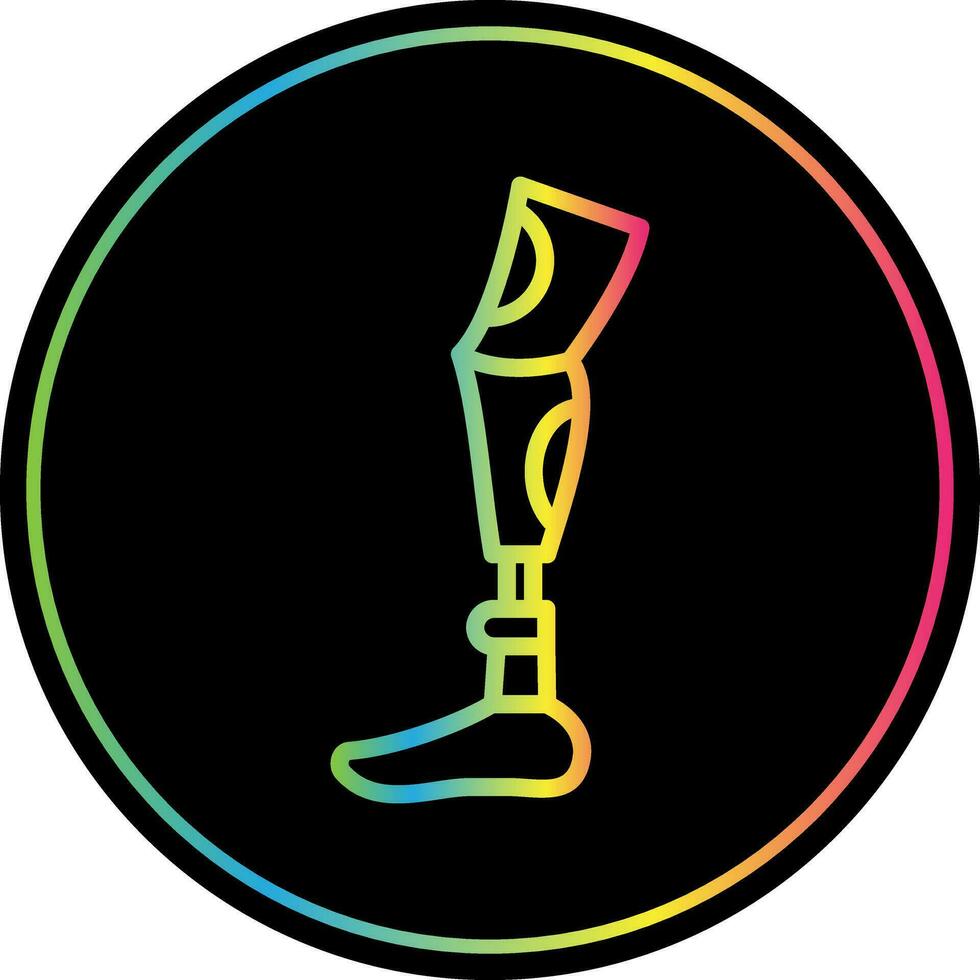 Robot leg Vector Icon Design