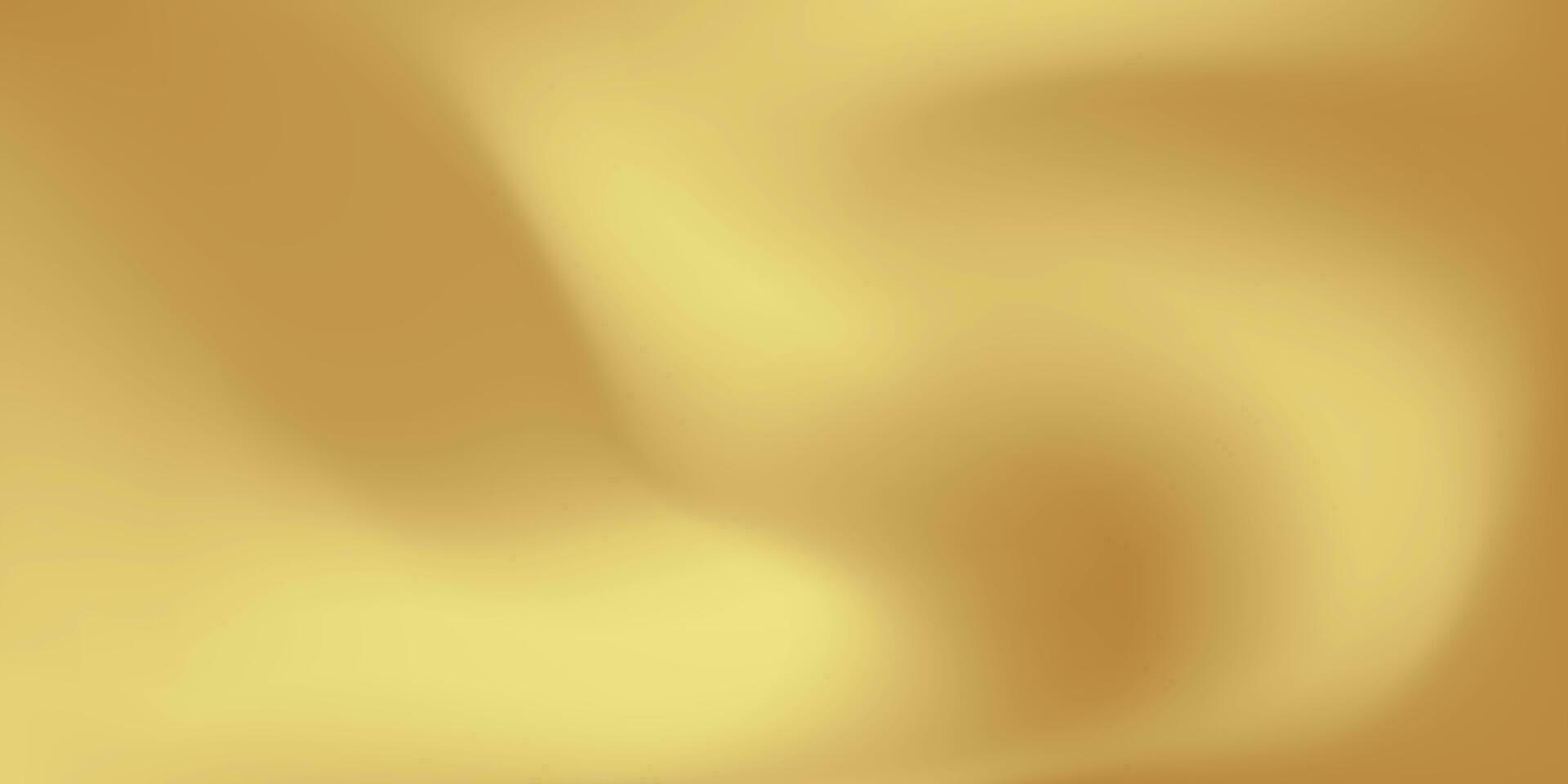 Gold abstract blurred gradient background. Vector illustration.