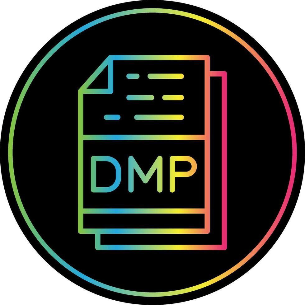dmp archivo formato vector icono diseño