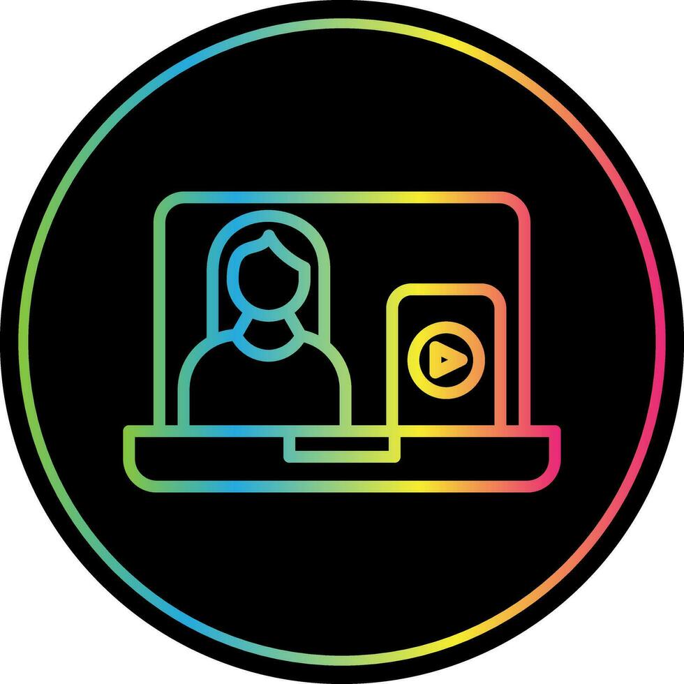 Vlogger Vector Icon Design