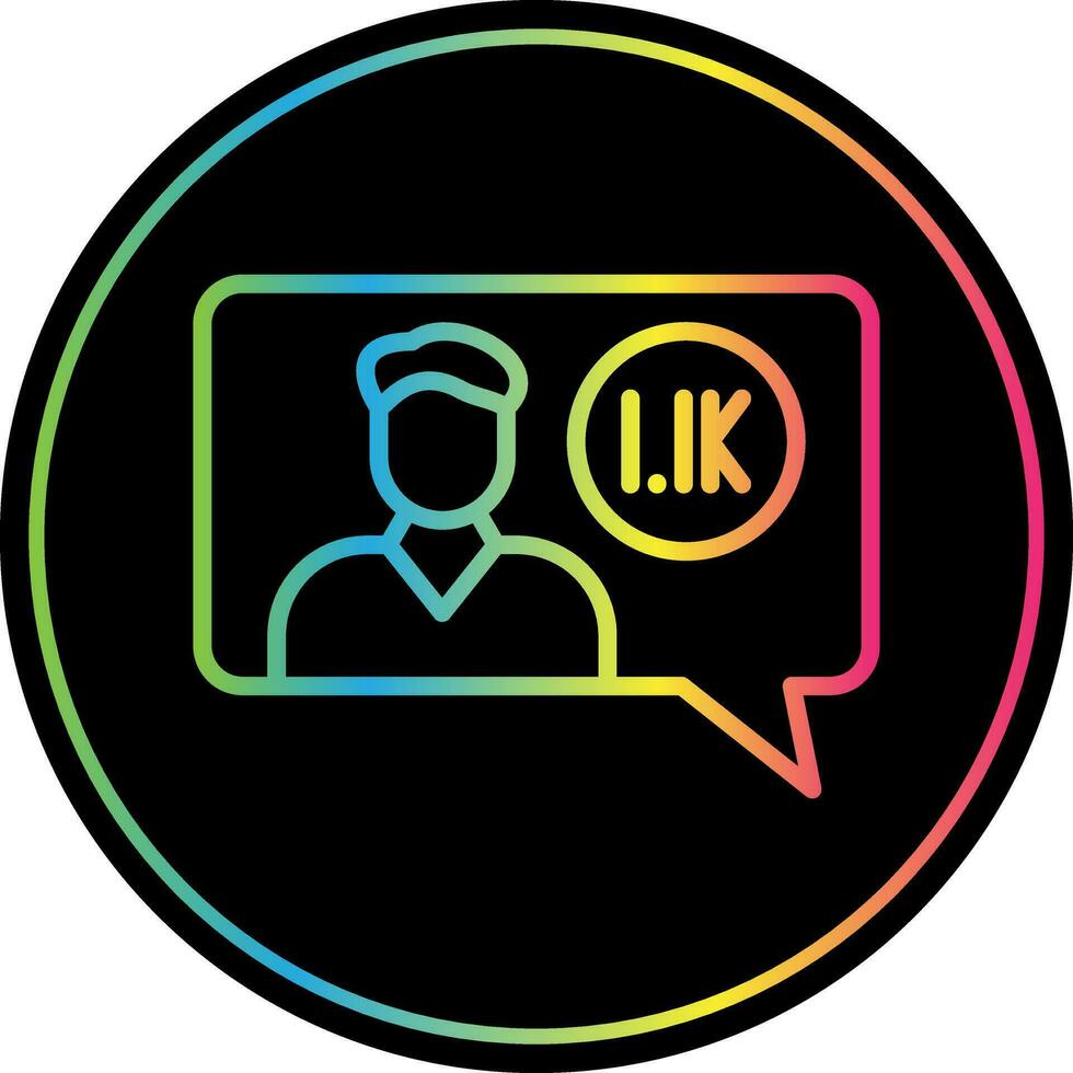 Follower Vector Icon Design