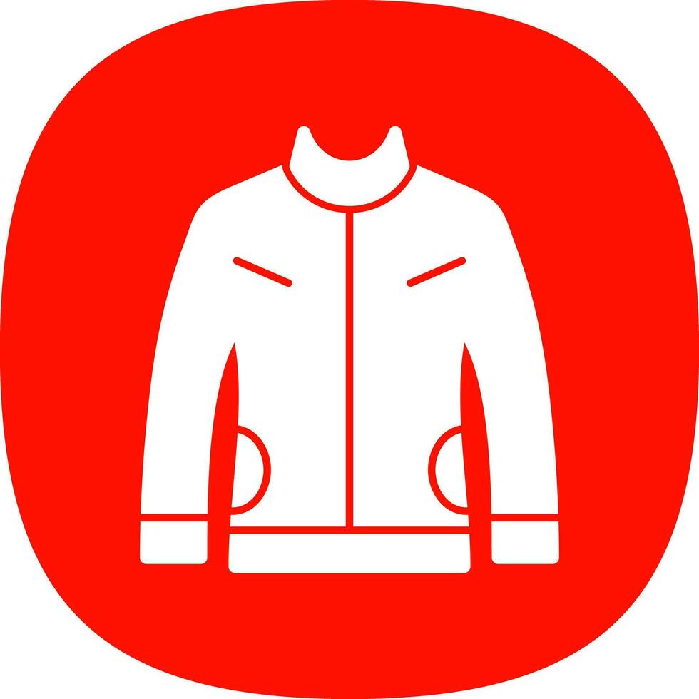 Leather jacket Vector Icon Design