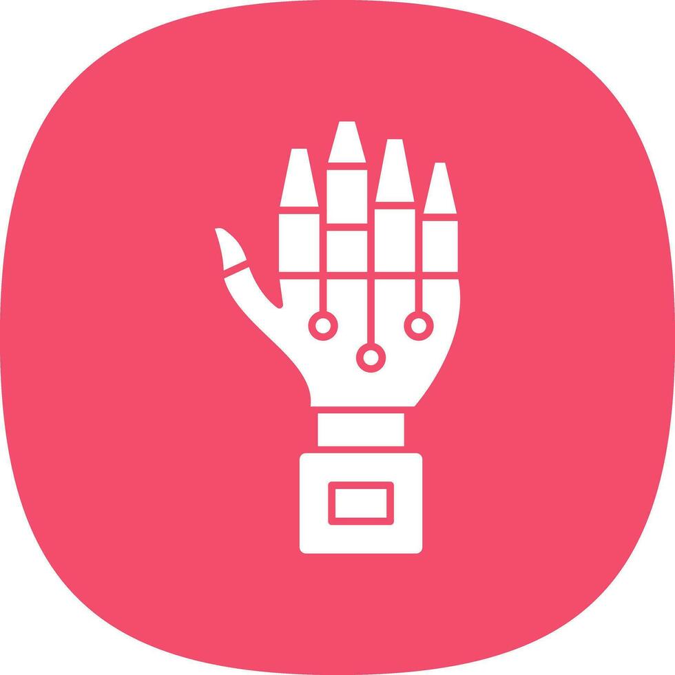 Robot hand Vector Icon Design