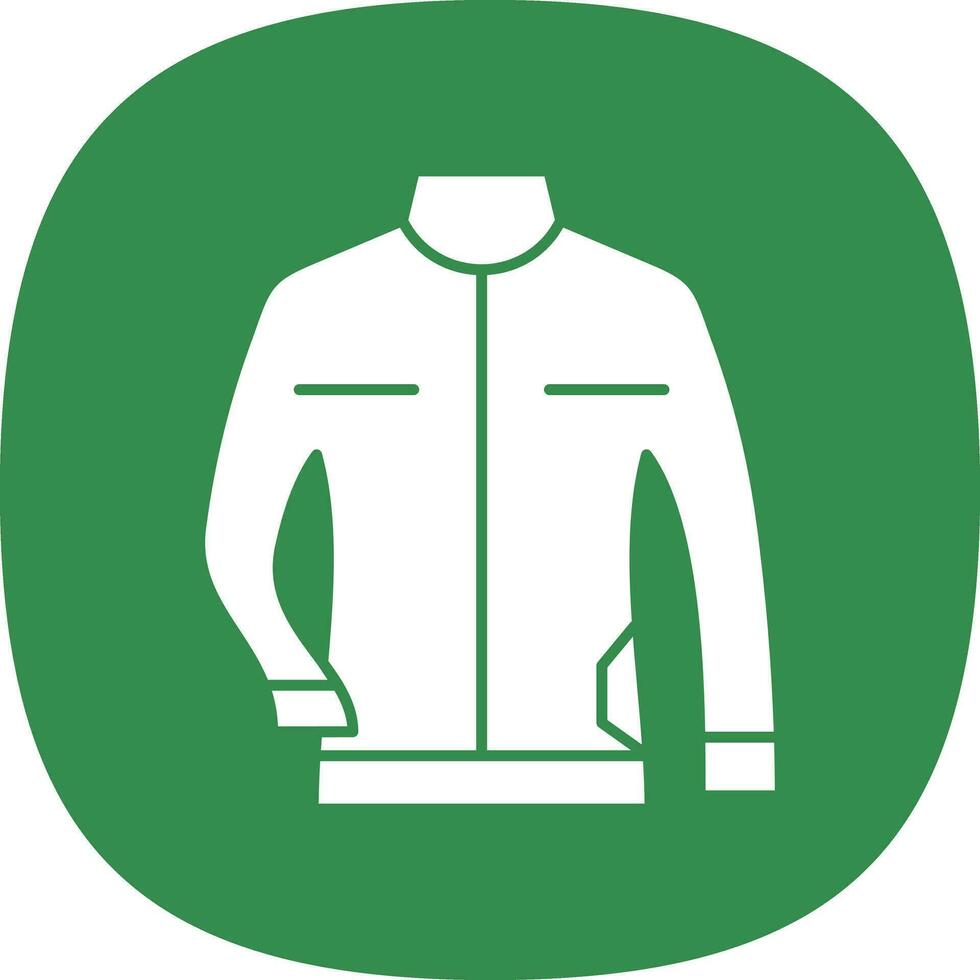 Leather jacket Vector Icon Design