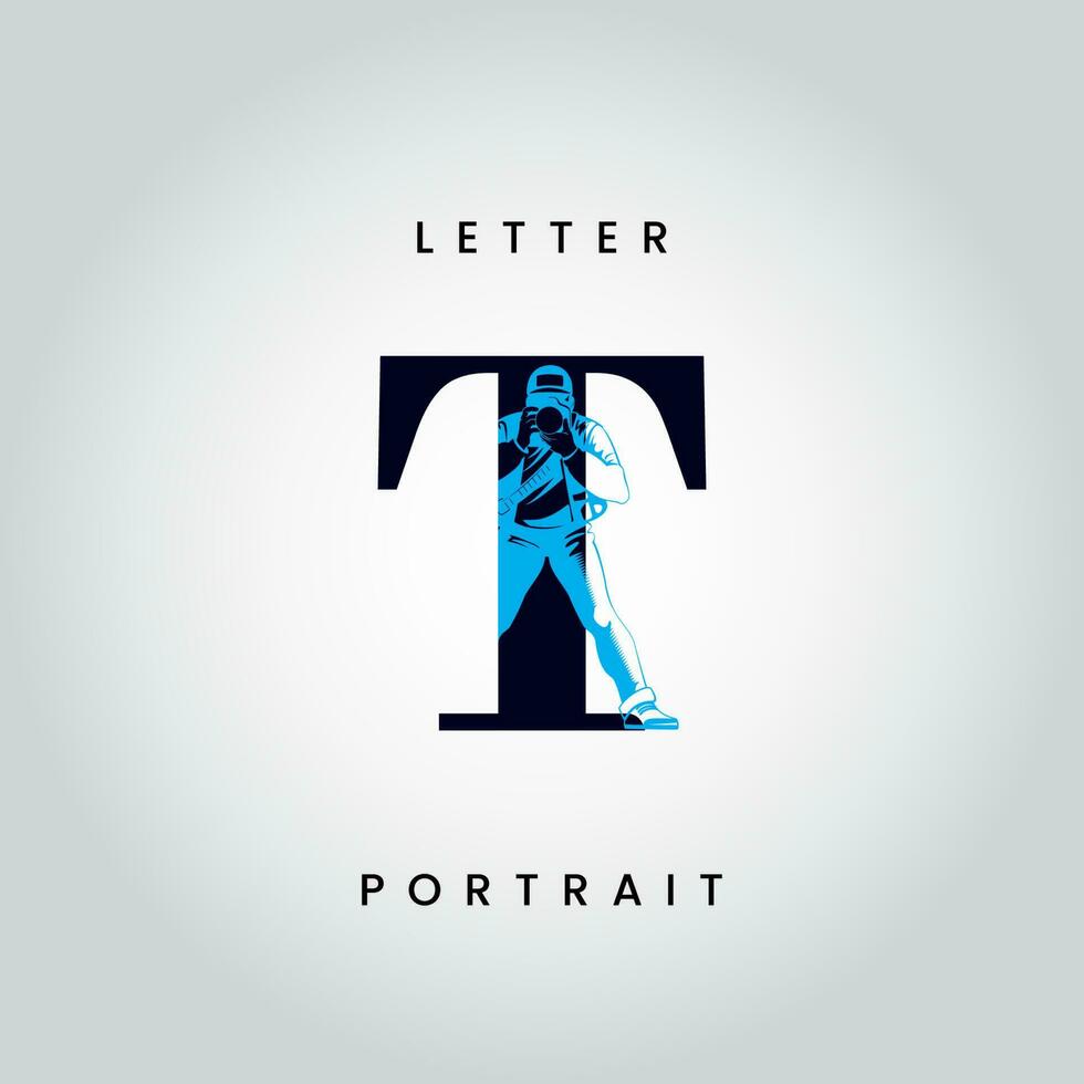 T letter photography vector