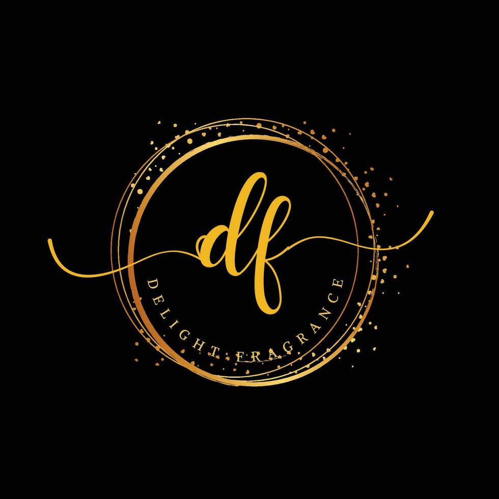fragrance logo design vector