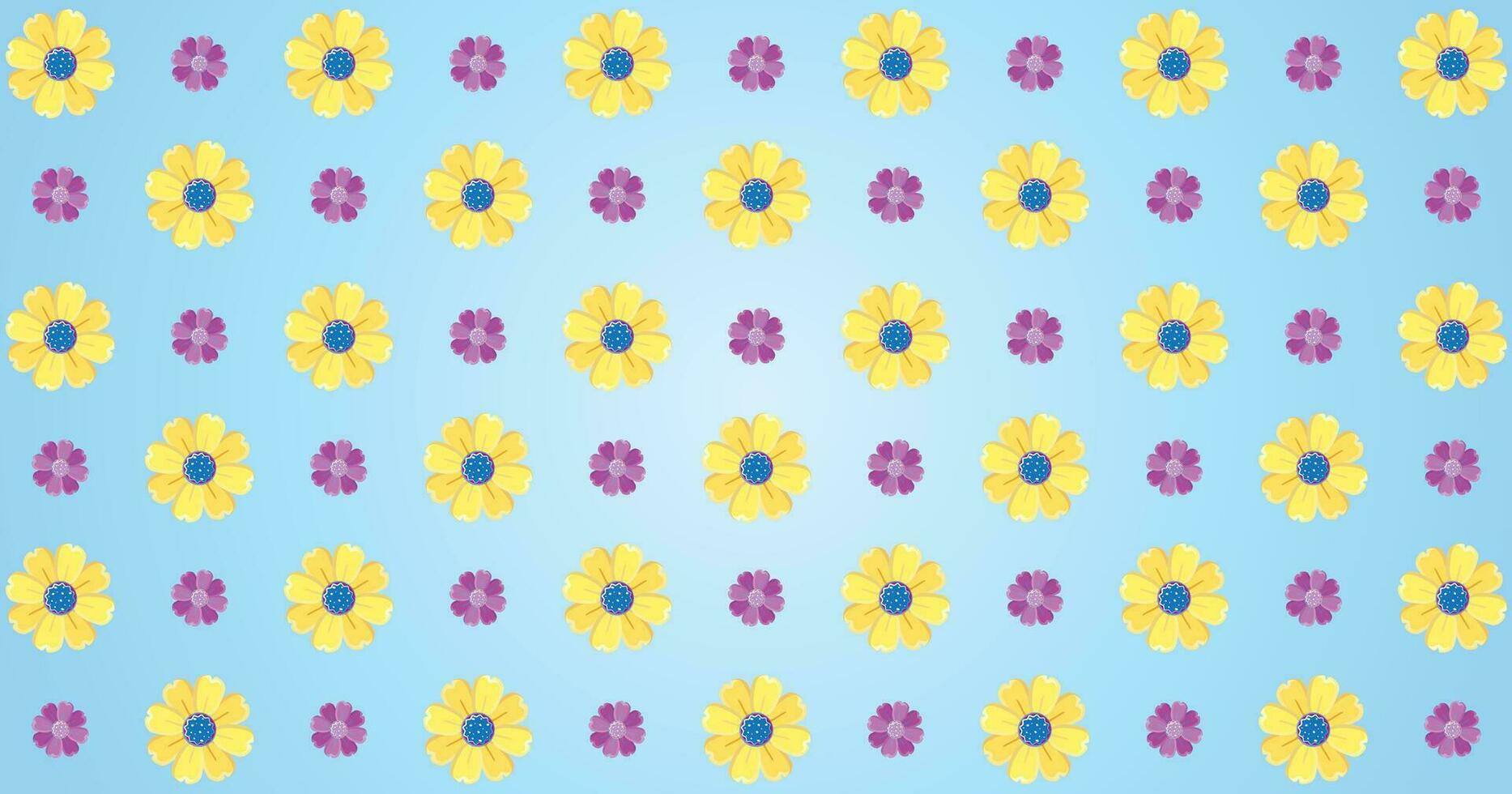 Colorful Floral Pattern Background Vector