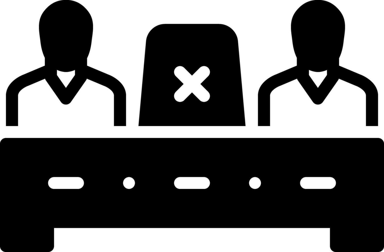 solid icon for absence vector