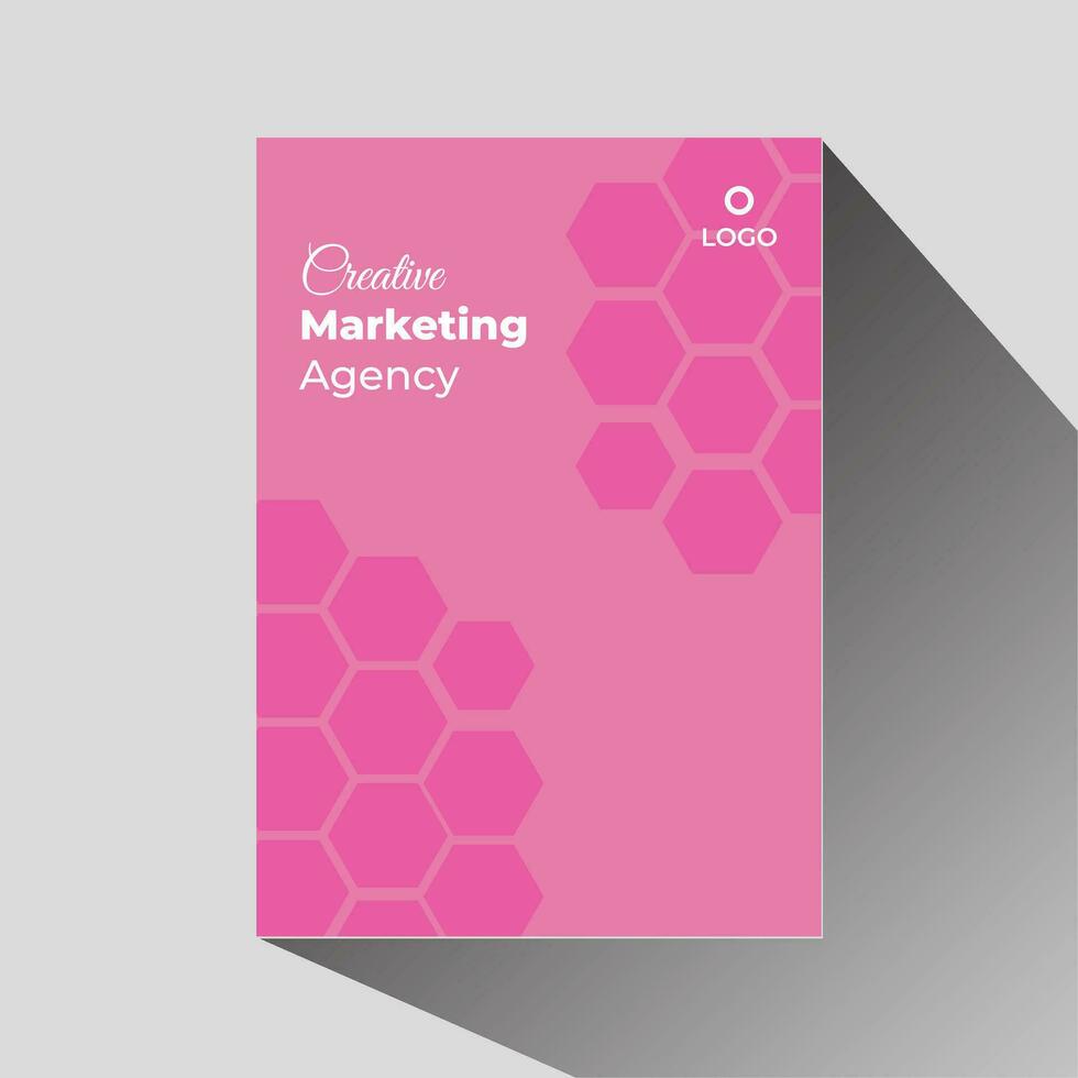 Corporate marketing cover design template. vector