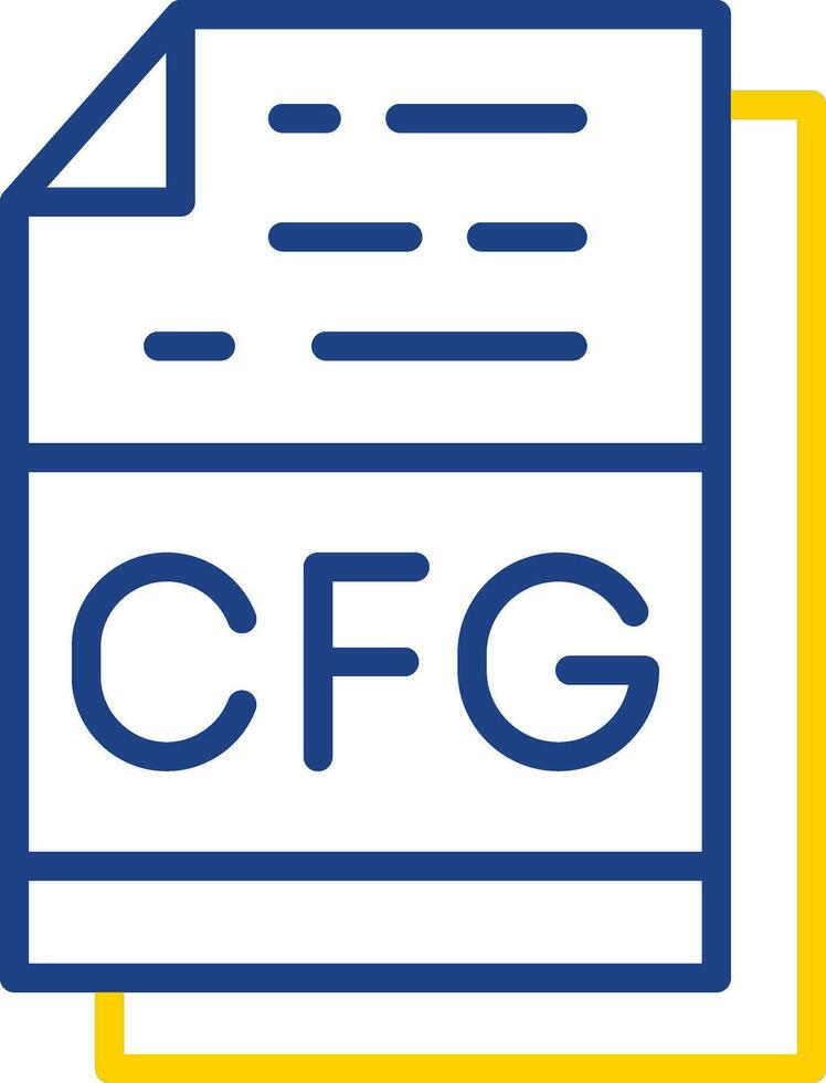 Cfg File Format Vector Icon Design