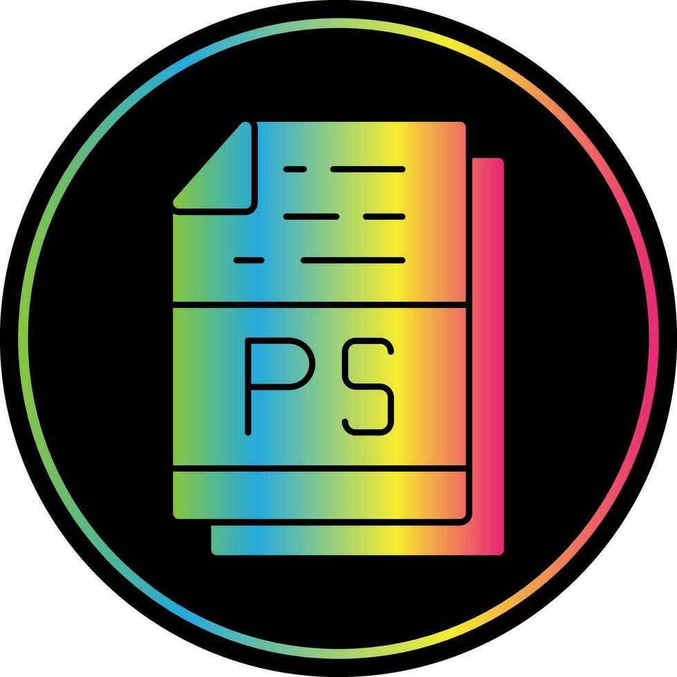 PS File Format Vector Icon Design