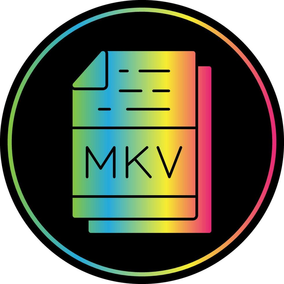 Mkv Vector Icon Design