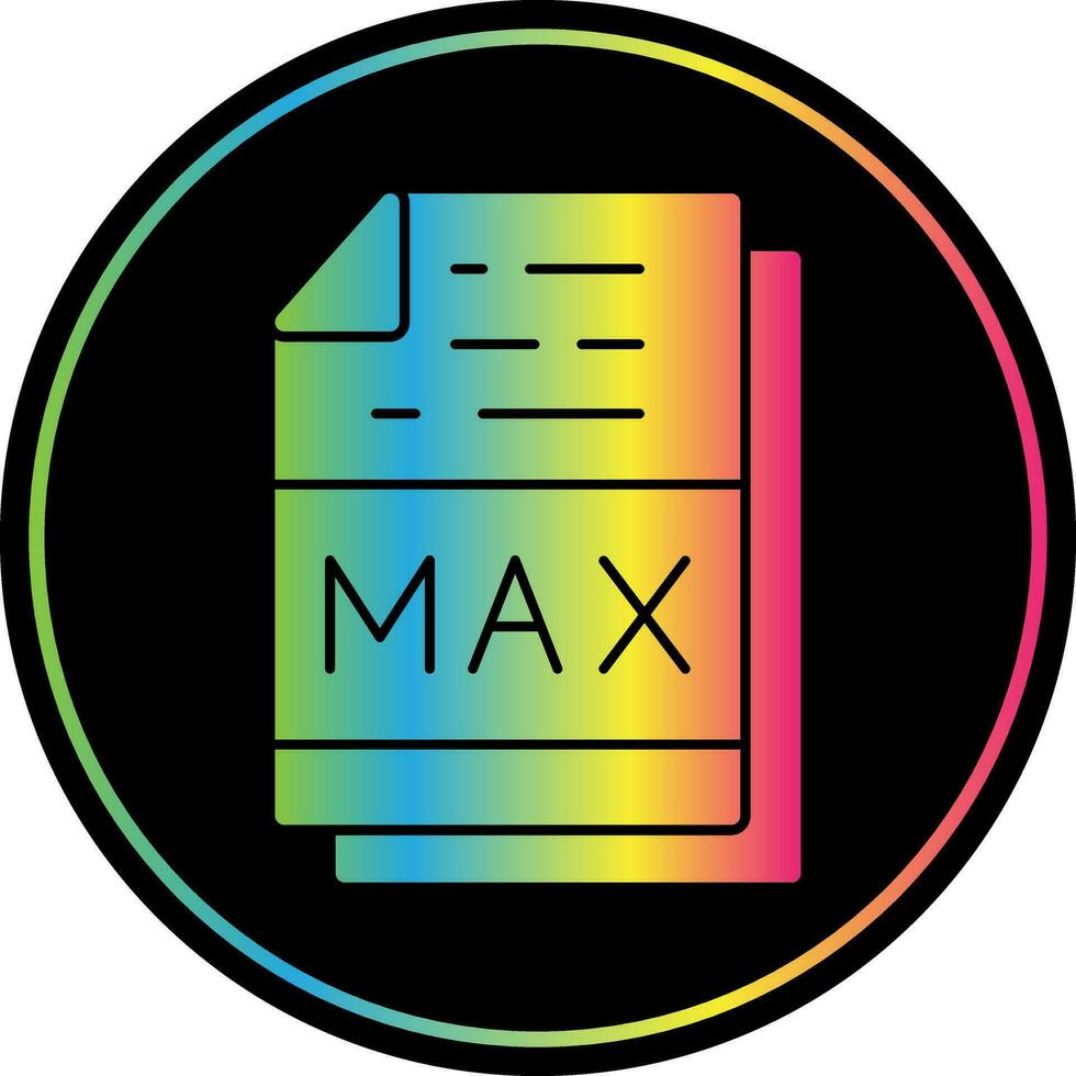 Max File Format Vector Icon Design