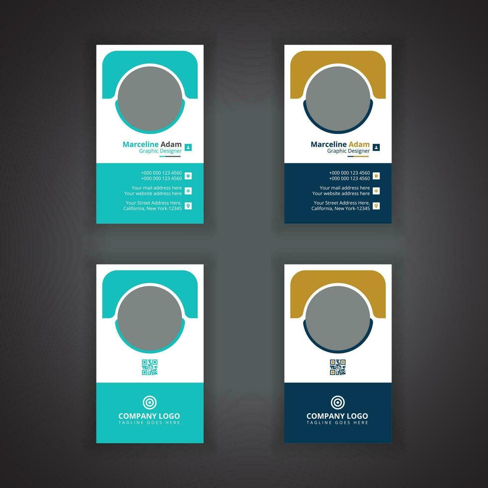 Corporate Business Card Design Template vector