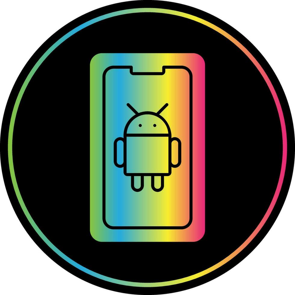 androide vector icono diseño