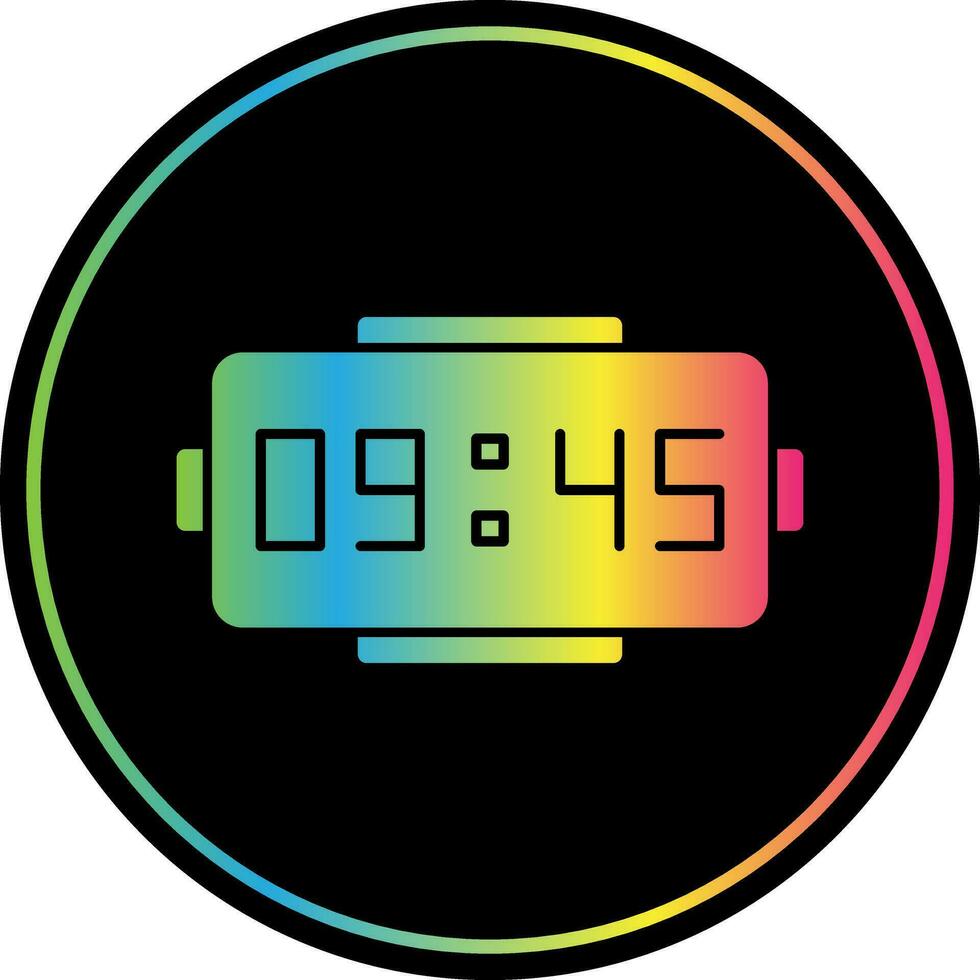 Digital clock Vector Icon Design