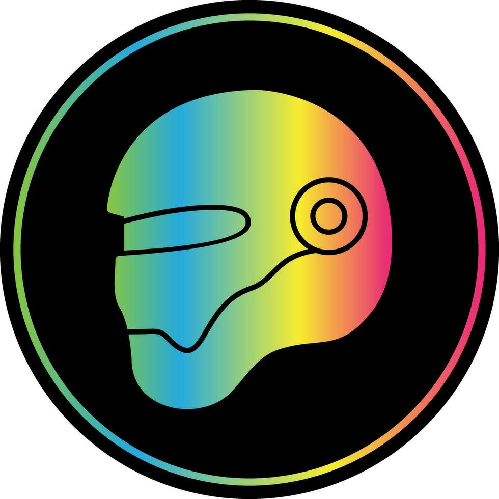 diseño de icono de vector de casco