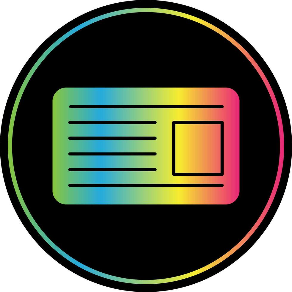 Id card Vector Icon Design