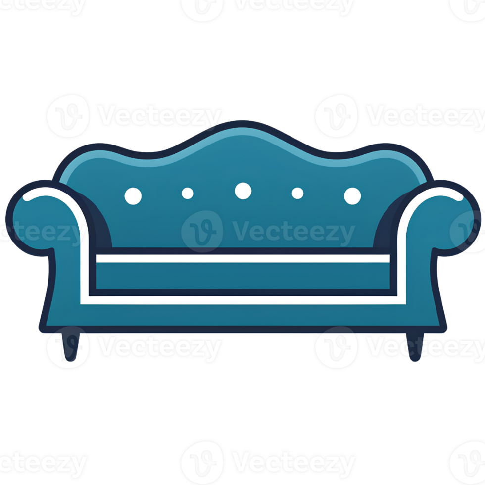 sofa illustration ai generative png