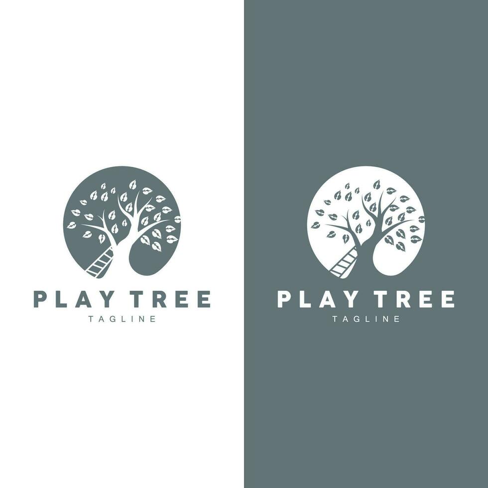 árbol logo planta diseño vector ilustrador modelo