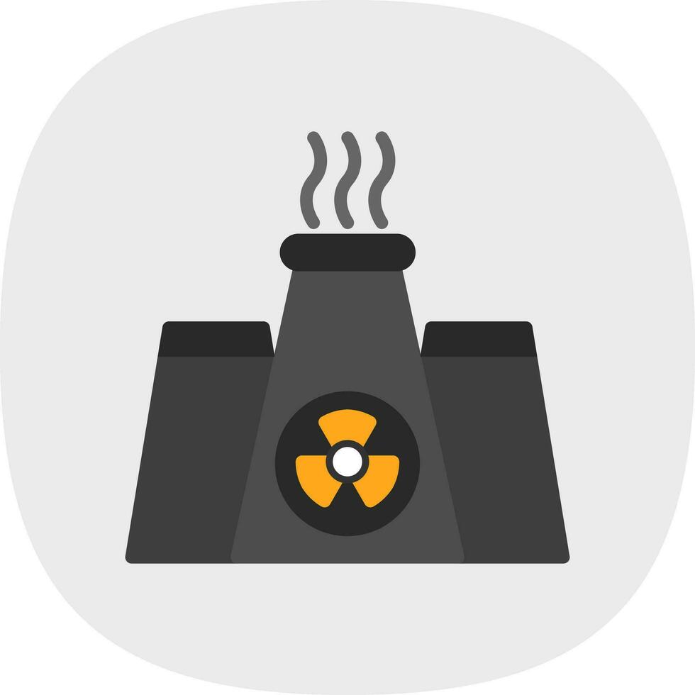 diseño de icono de vector de energía nuclear