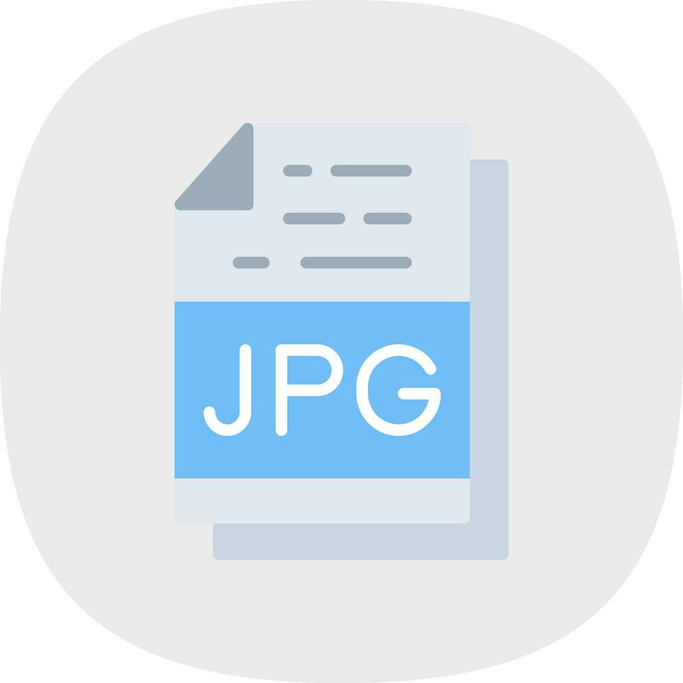 Jpg File Format Vector Icon Design