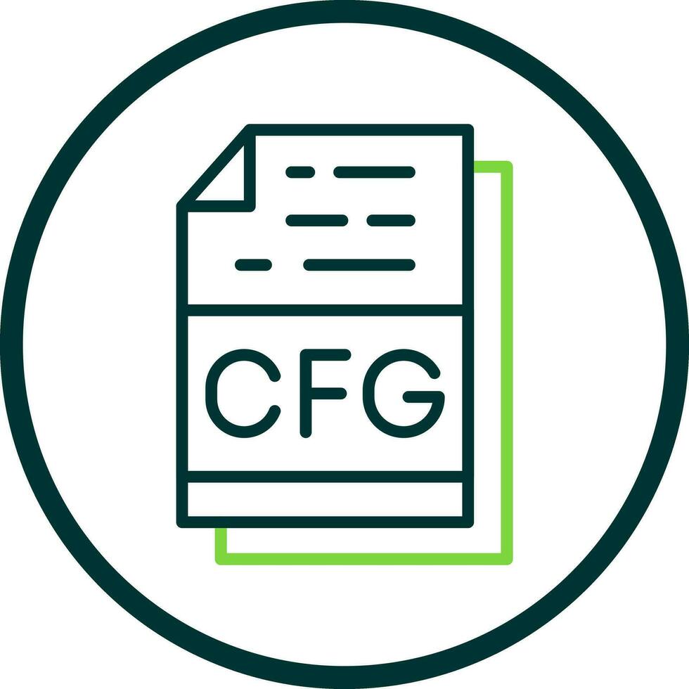 Cfg File Format Vector Icon Design