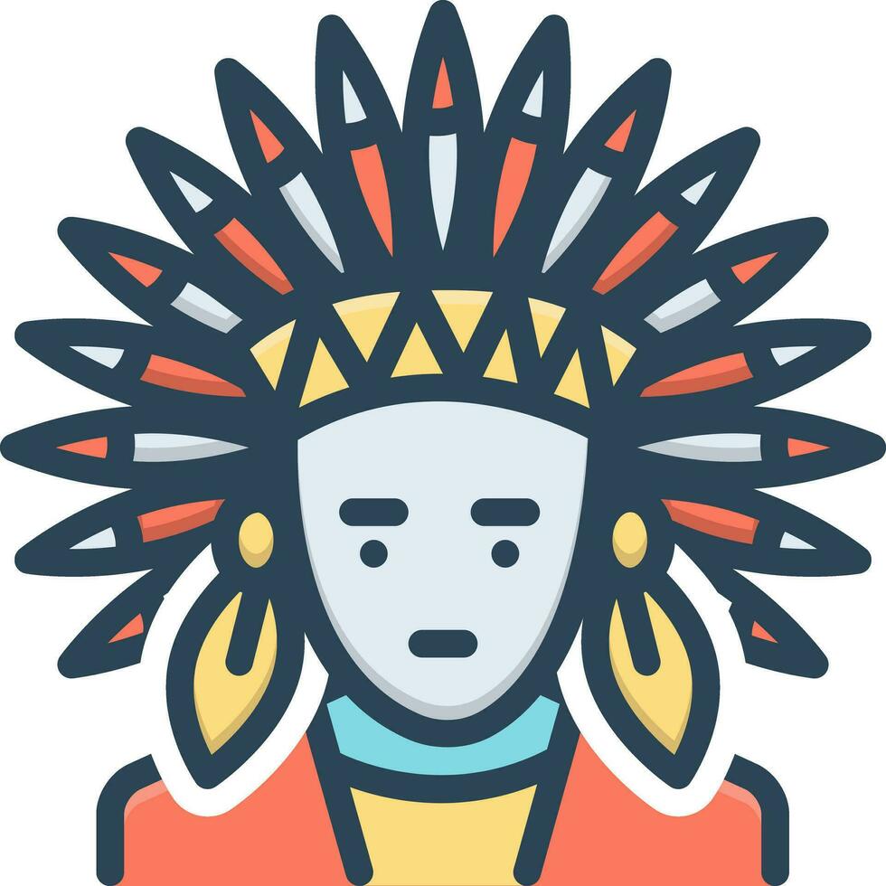 color icon for apache vector