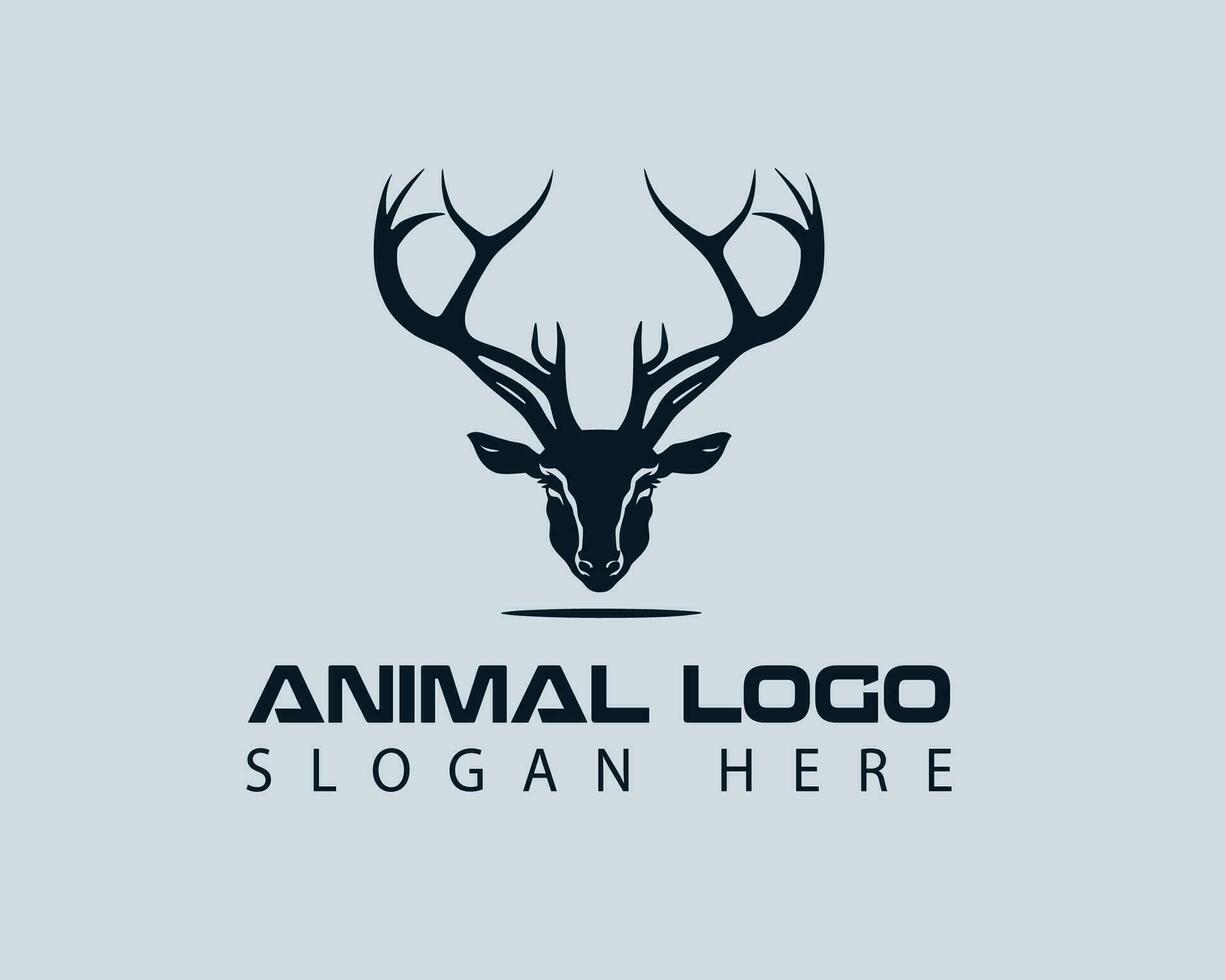 creative deer head logo design Deer vector art 29152542 Vector Art at