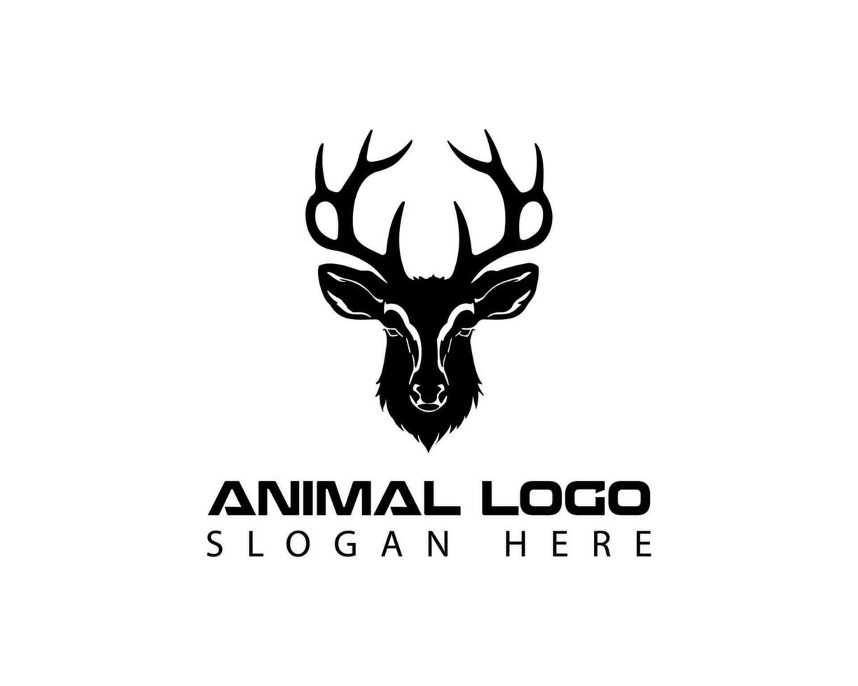 creative deer head logo design Deer vector art 29152544 Vector Art at ...