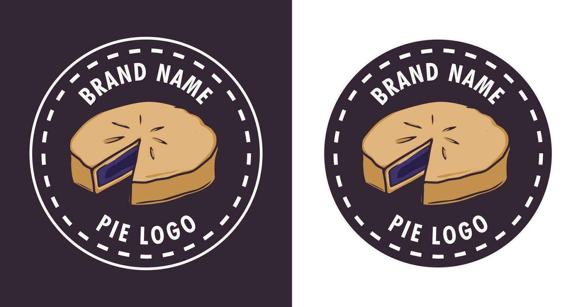 pie logo design template vector