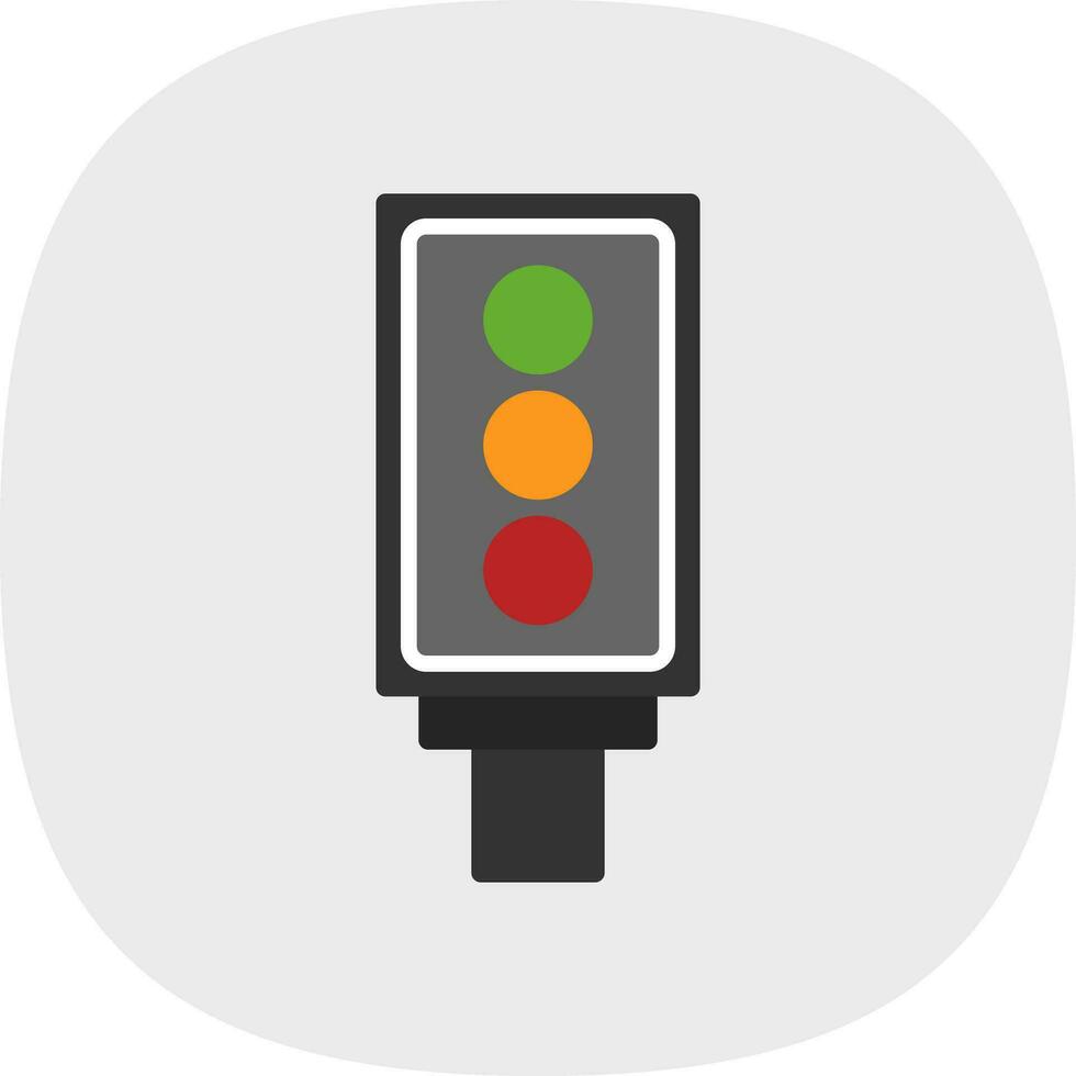 Traffic light Vector Icon Design