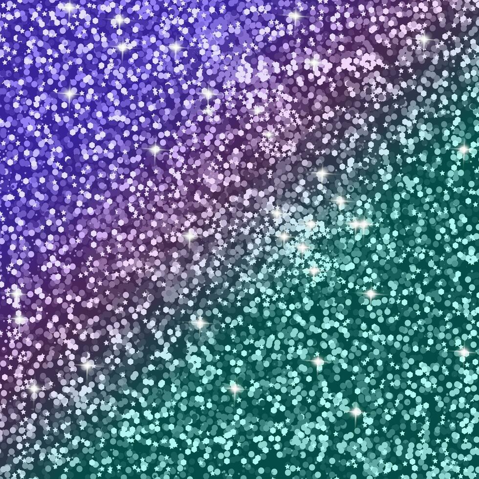 Gradient mermaid glitter background with shiny sparkles. Kid's party glitter background. photo