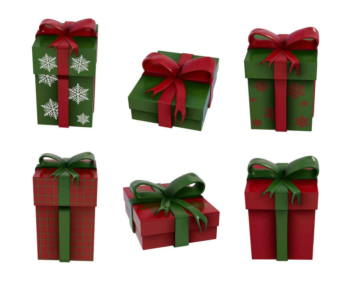 Christmas decoration 3d on transparent background vector